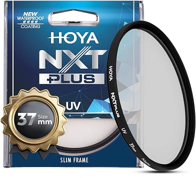 HOYA 37mm NXT Plus UV Filter Schott B270 Glass HMC Multi-Coated Waterproof | 98% Light Transmission, 10-Layer AR Coatings, Low-Profile Aluminum Frame, Stackable Front Threads, Wide-Angle Ready