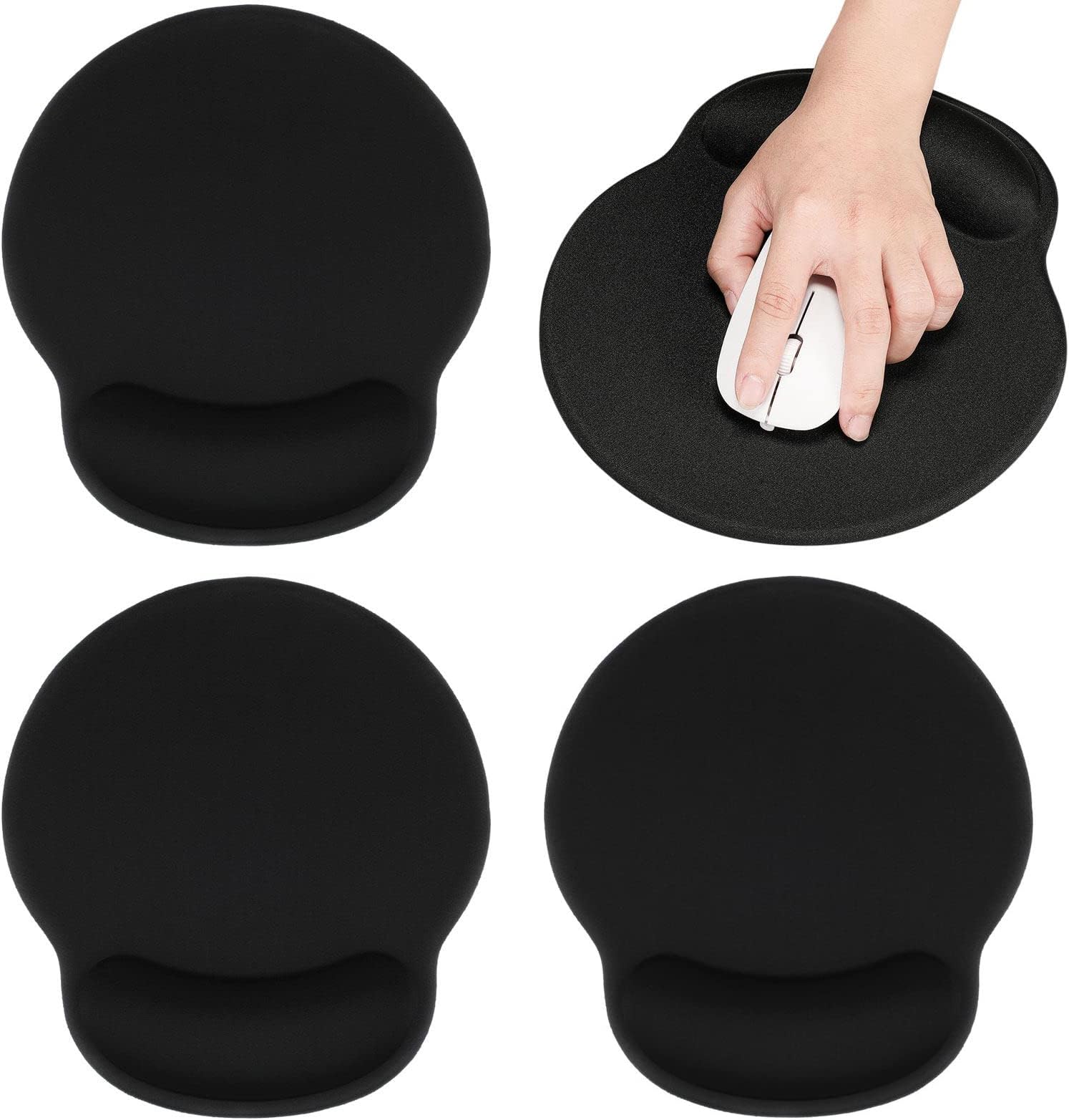 4 Pack Mouse Pad with Wrist Support Ergonomic Mouse Pad