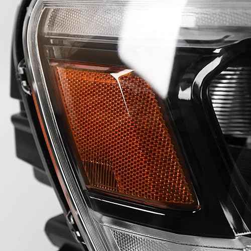 Miniatura 4 de FIONE Conjunto de faros delanteros LED compatible con Dodge Ram 1500 2019-2022, cubierta negra, faro delantero derecho del lado del pasajero