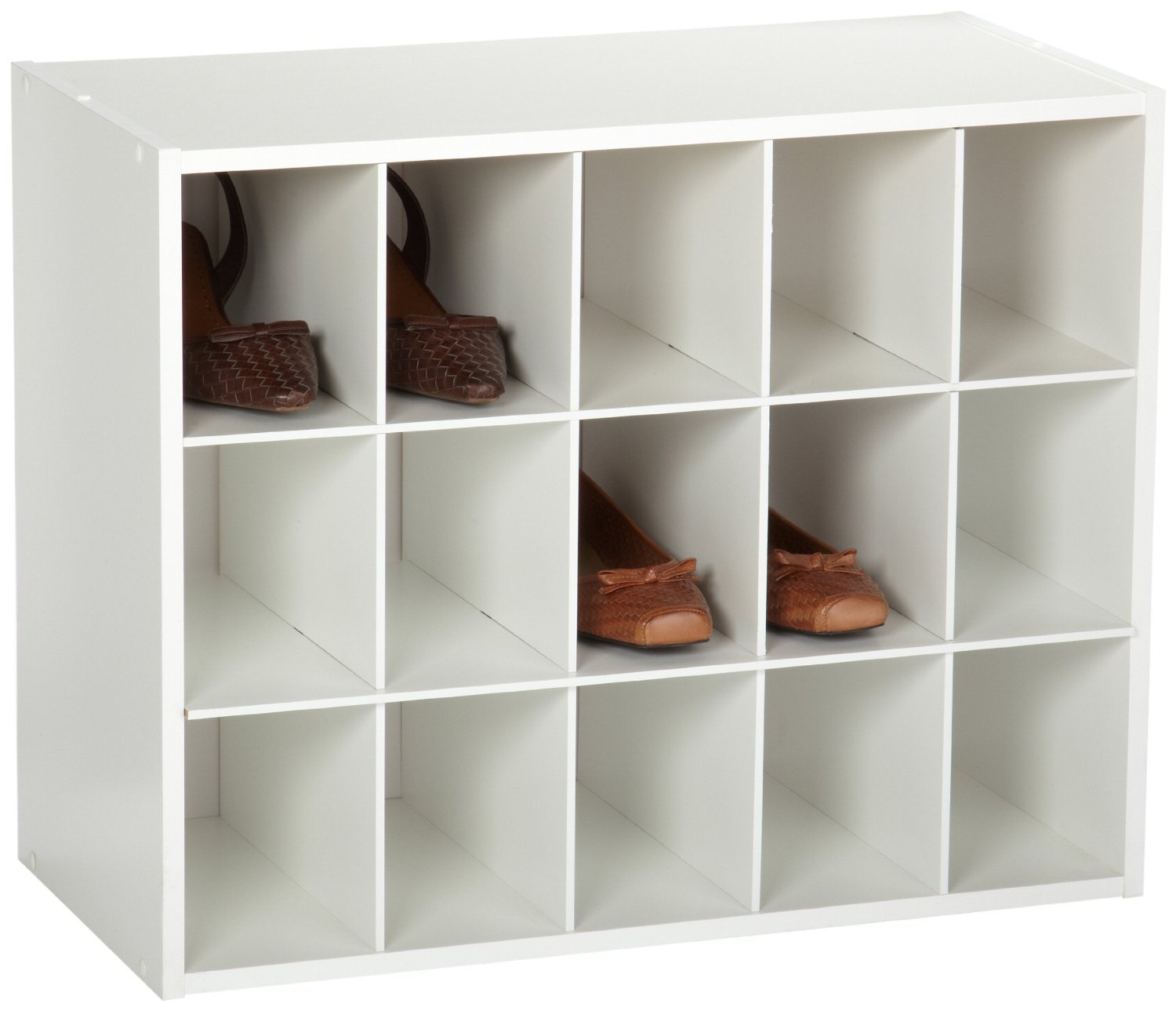 ClosetMaid 8983 Stackable 15-Unit Organizer, White (Incomplete)