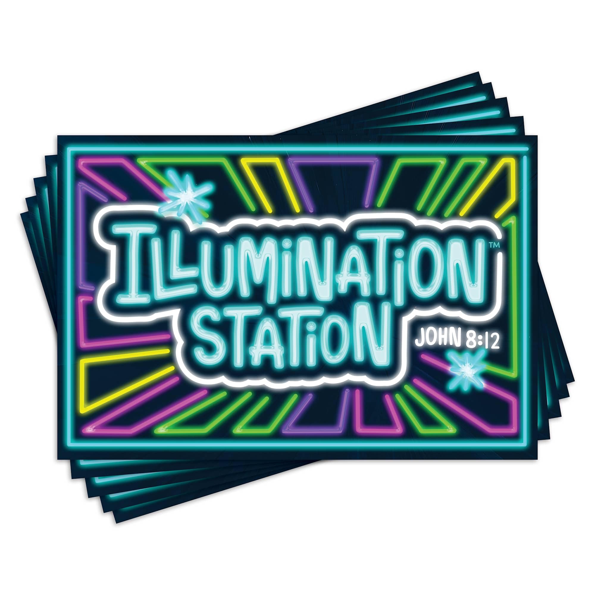 Lifeway Kids VBS 2026 stacja oświetleniowa, duże pocztówki (opakowanie 50 sztuk)