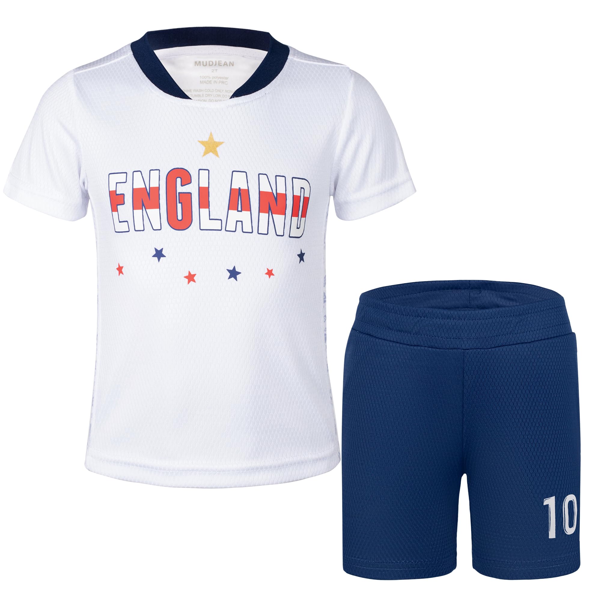 Unisex Kids Soccer Jersey and Shorts Kit 2-Piece Set Boys Girls Football Outfits for Little Athlete 2-14 Years