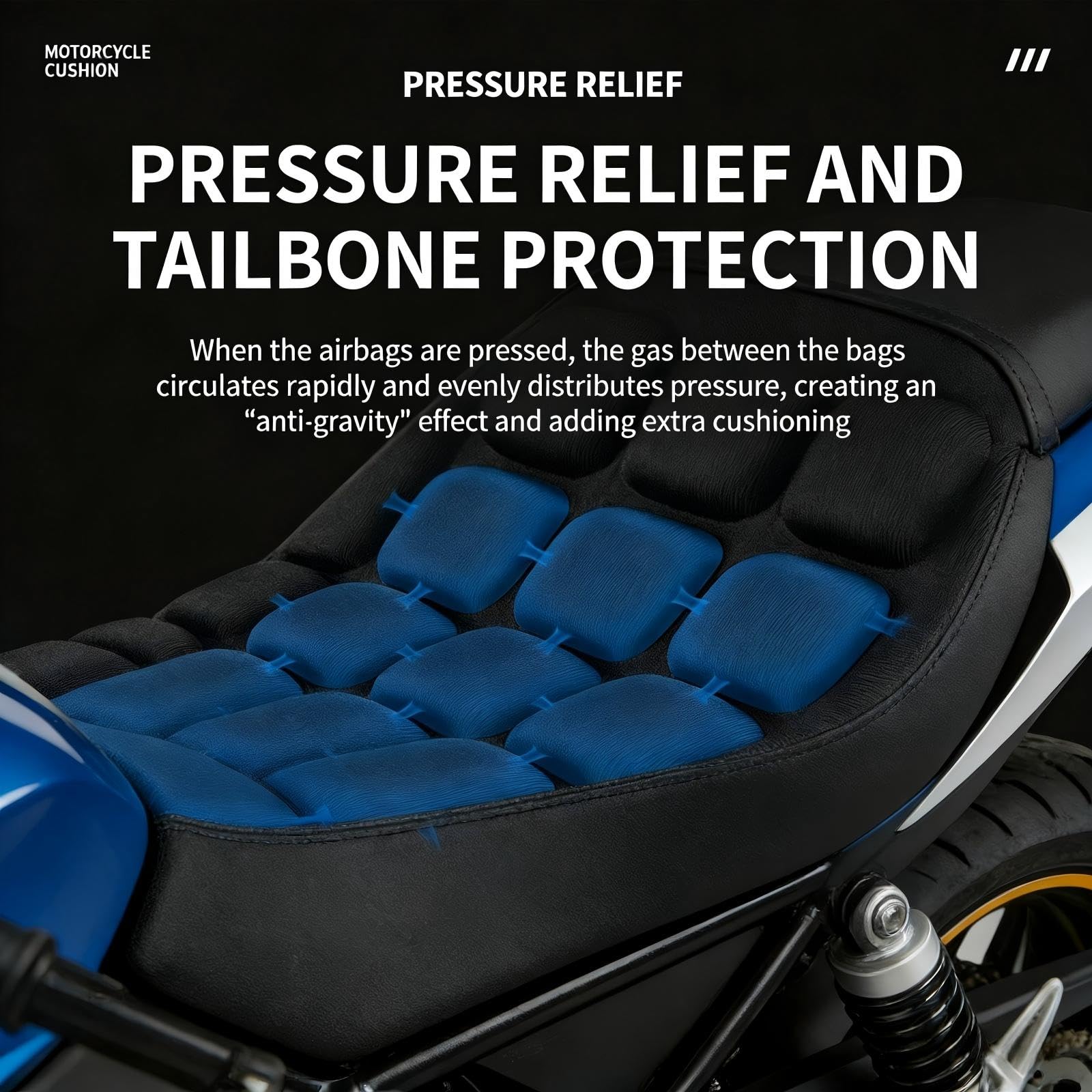 Cuscino Sella Moto per Honda NC 750 X,Copri Sella Moto in Schiuma Eva,Ammortizzante,Design Ergonomico,Confortevole Anti Scivolo Pad