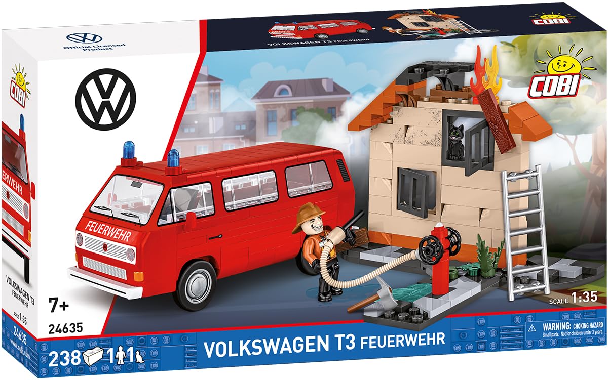 FIRE - VW T3 Feuerwehr, 135 mm x 60 mm x 70 mm