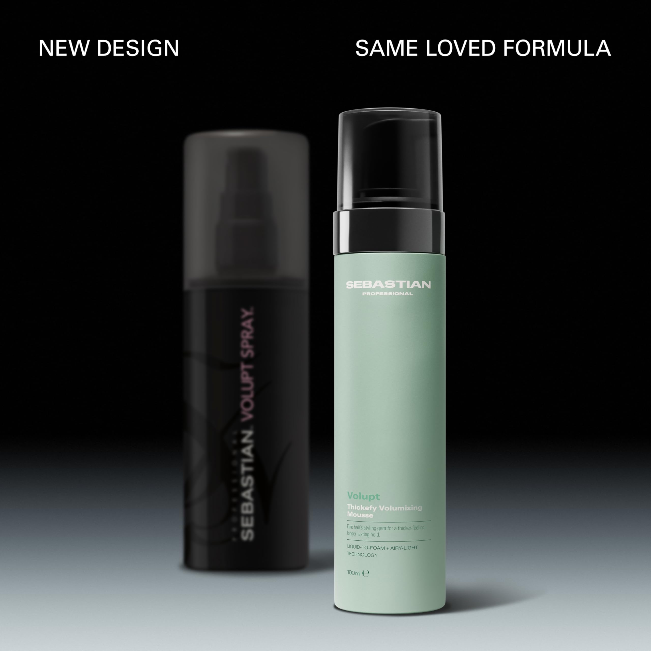 Sebastian Professional Volupt Thickefy Volumizing Mousse | Flexible Hold Styling | Thickens & Conditions Fine Hair | 6.4 fl oz | Packaging May Vary