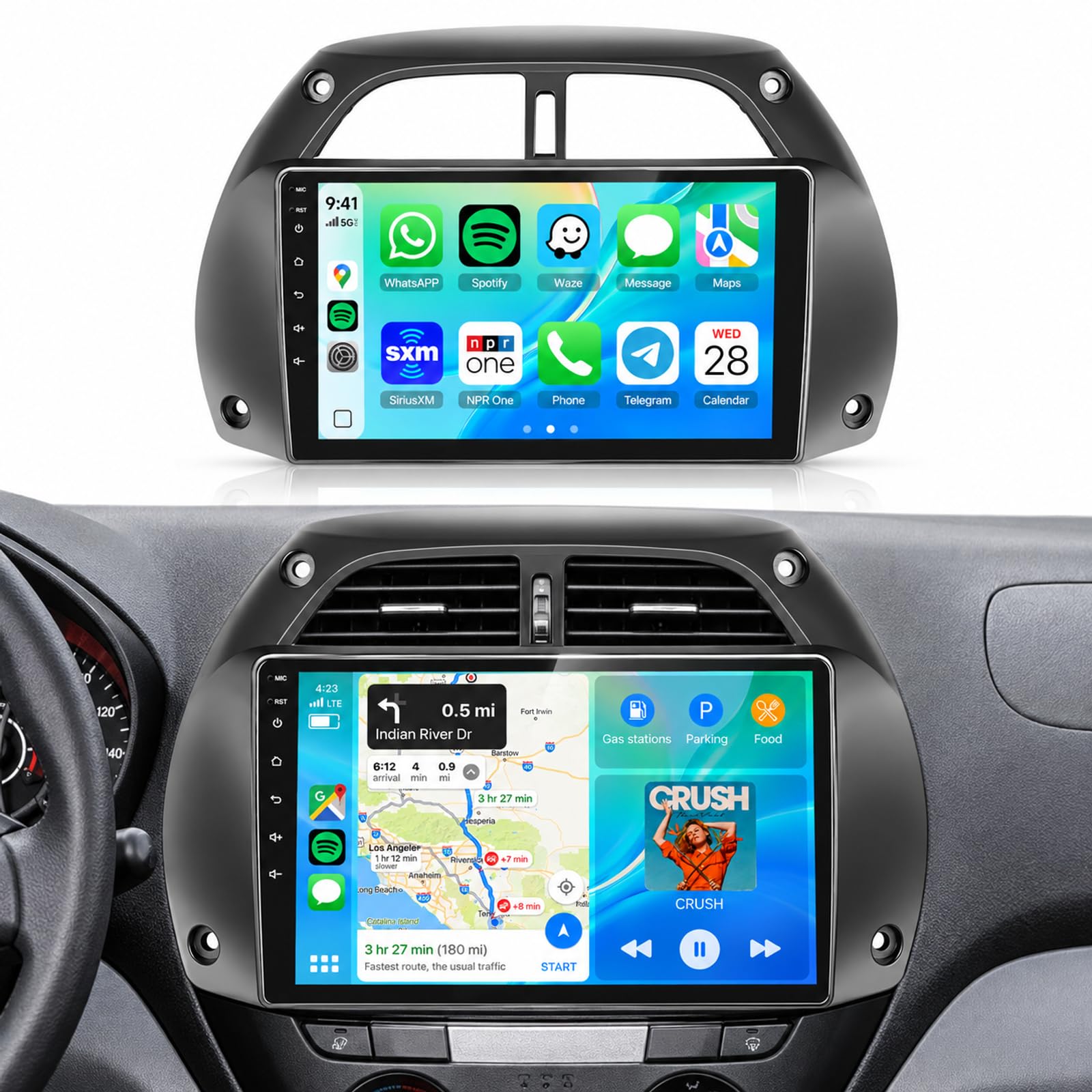 【36 EQ】 8Core 4G+64G Car Radio Stereo Upgrade for Toyota RAV4 2001-2006