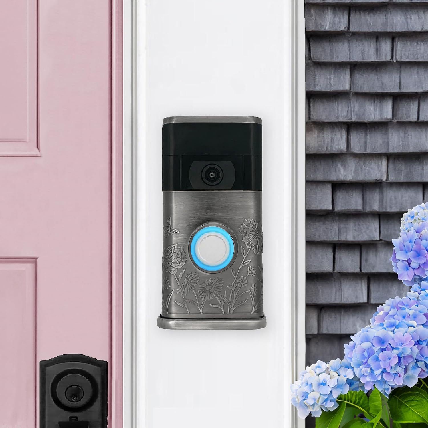 Garden Video Doorbell Cover (Ring 2nd Generation Compatible) (Antique Pewter)