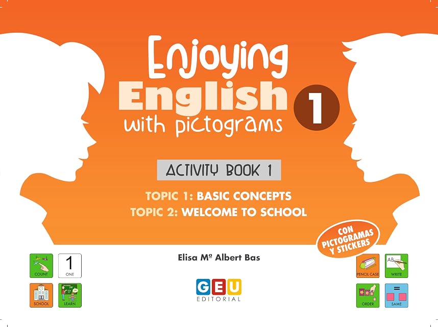 Portada de Enjoying English with pictograms 1. Activity book 1