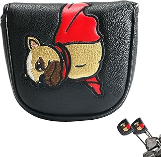 Driver Headcover - Waterproof Magnetic Mallet Putter Cover Headcover | French Bulldog Putter Mallet Golf Club Head Protector Fits For Odyssey Center Shafted Mallet Putter Qiyifang
