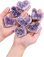 Vista 2 de Jovivi Amethyst Clusters, Natural Raw Amethyst Geode Healng Crystals Stone Rock Crystal Cluster Druzy Gemstone Specimen for Witchcraft