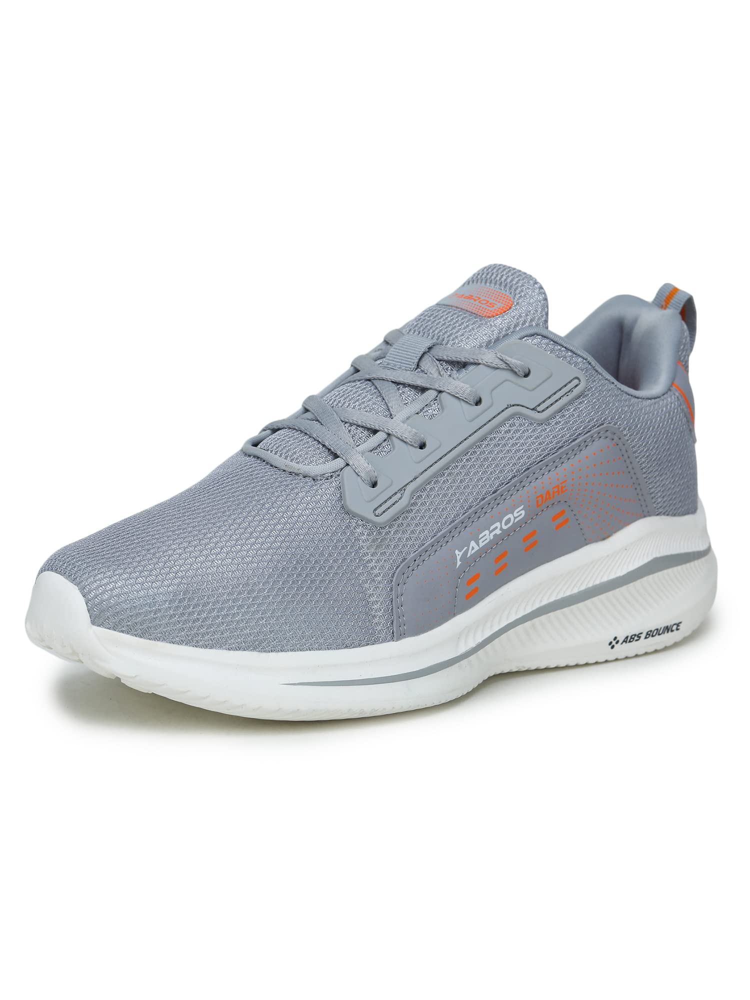 ABROS Mens Stroke ASSG0179 Sports Shoes -Grey/Orange -8UK (B09VLB8C1W) Amazon Price History, Amazon Price Tracker