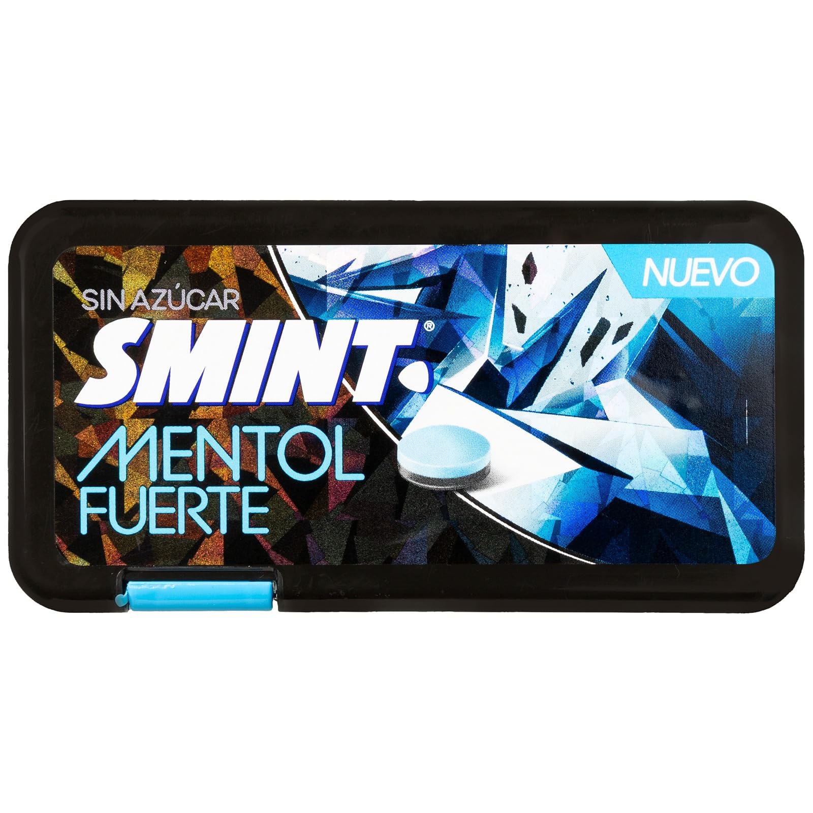 Smint - Flat Dispenser Caramelos Sin Azúcar Formato Plano Mentol Fuerte