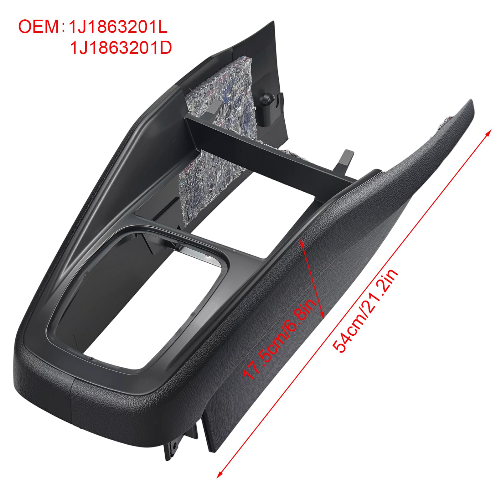 1J1863201L 1J1863201D Mittelkonsole Armlehne Verkleidung Tunnelverkleidung für Golf 4 MK4 1998-2004