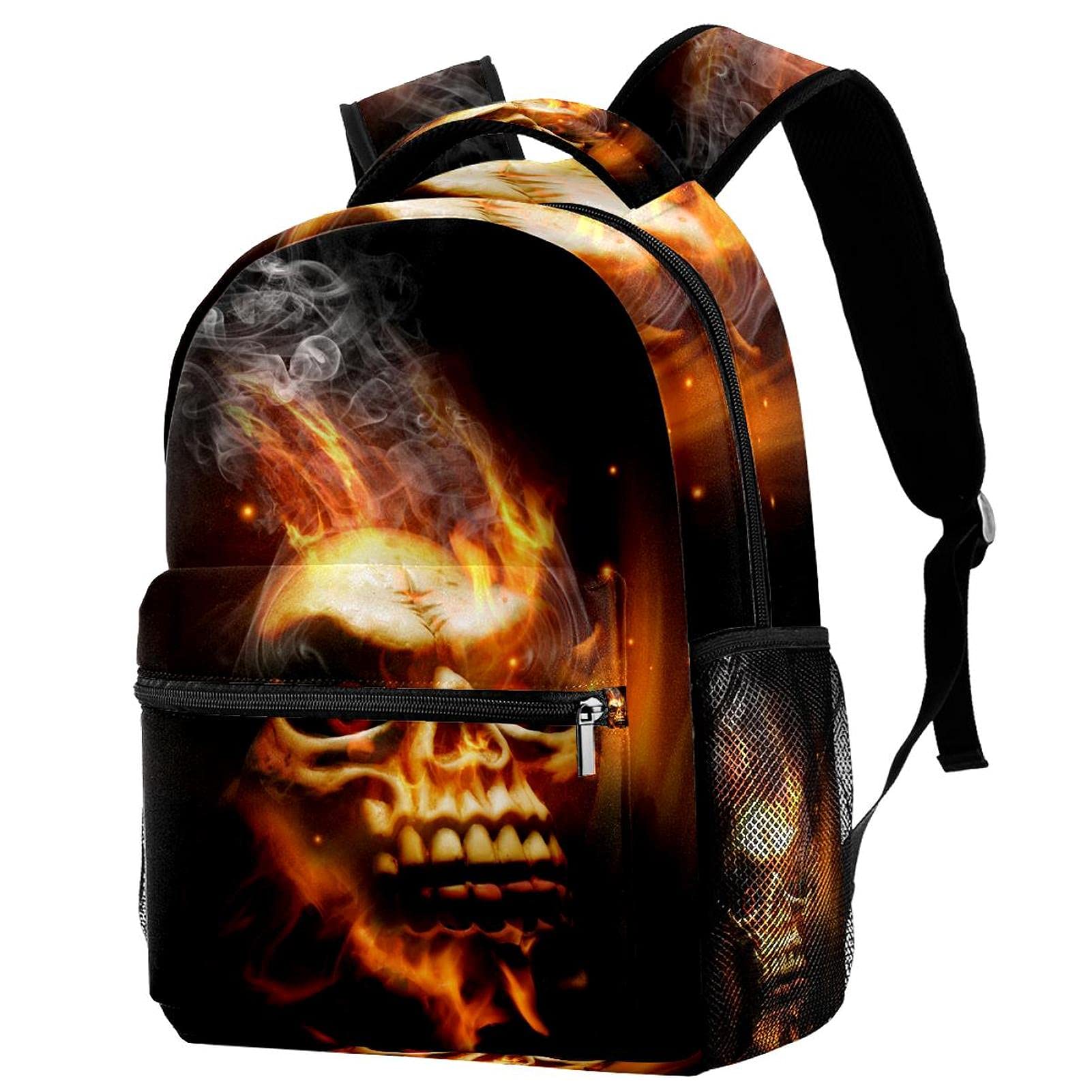 Sac à dos voyage tête de mort avec porte-bouteille filles garçons