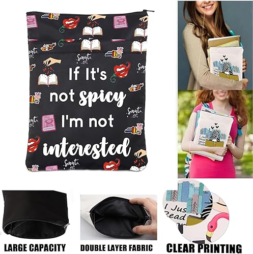 Miniatura 6 de LQRI Libro de regalo picante, funda para libro de regalo picante, regalo con texto en inglés "If It's Not Spicy I'm Not Interested Spicy Reader Book