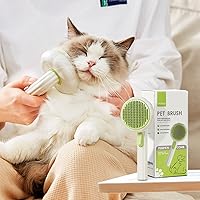 Vista 6 de Cepillo para Gatos Cepillo para Perros con Botón de Liberación para Mudanza de Pelo, Peine Autolimpiante para Gatos Cepillo de Pelo para Gatos