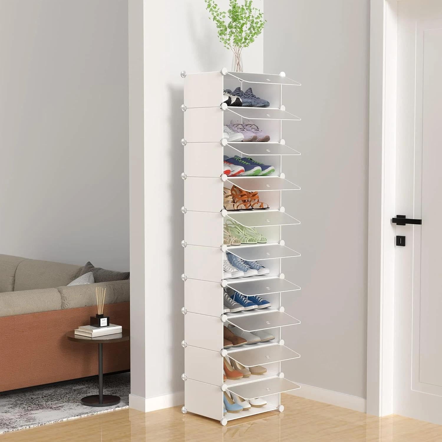 for Shoe Storage, 10-Tier Shoe Rack Organizer for Closet 20 Pair Narrow