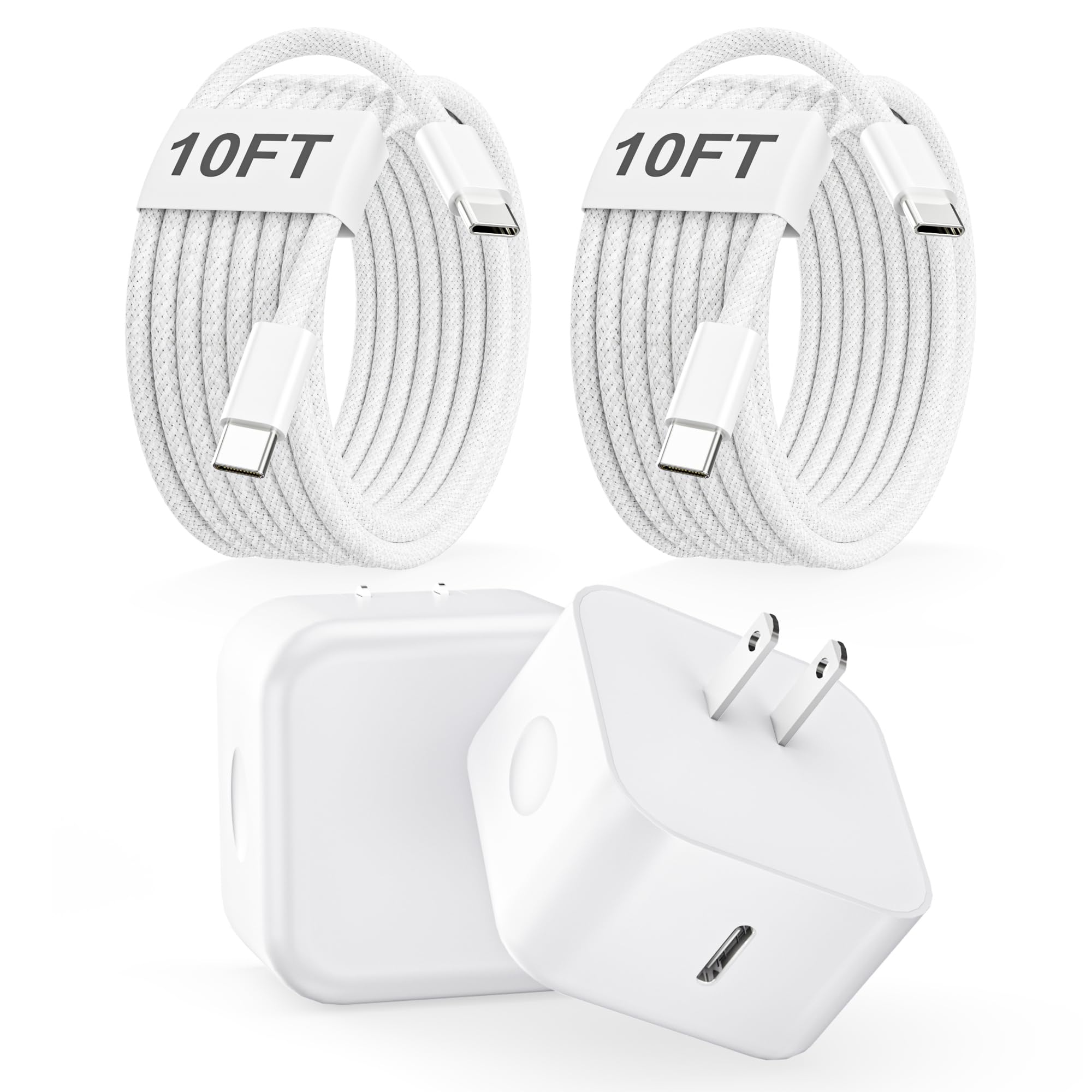 USB C Charger Block 40W Dynamic Wall Charger with 60W Max 2Pack Foldable Fast Type C Plug with