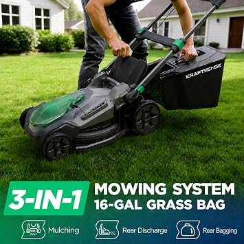 21 40V Max Brushless Cordless Electric Push Lawn Mower