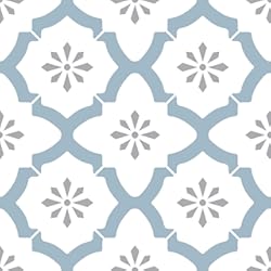 Azulejo Vinílico Autoadhesivo Wallpops FP2943 - Azulejos de Suelo, Multicolor, 30.48 x 30.48 cm (12 x 12 pulgadas), paquete de 10 unidades