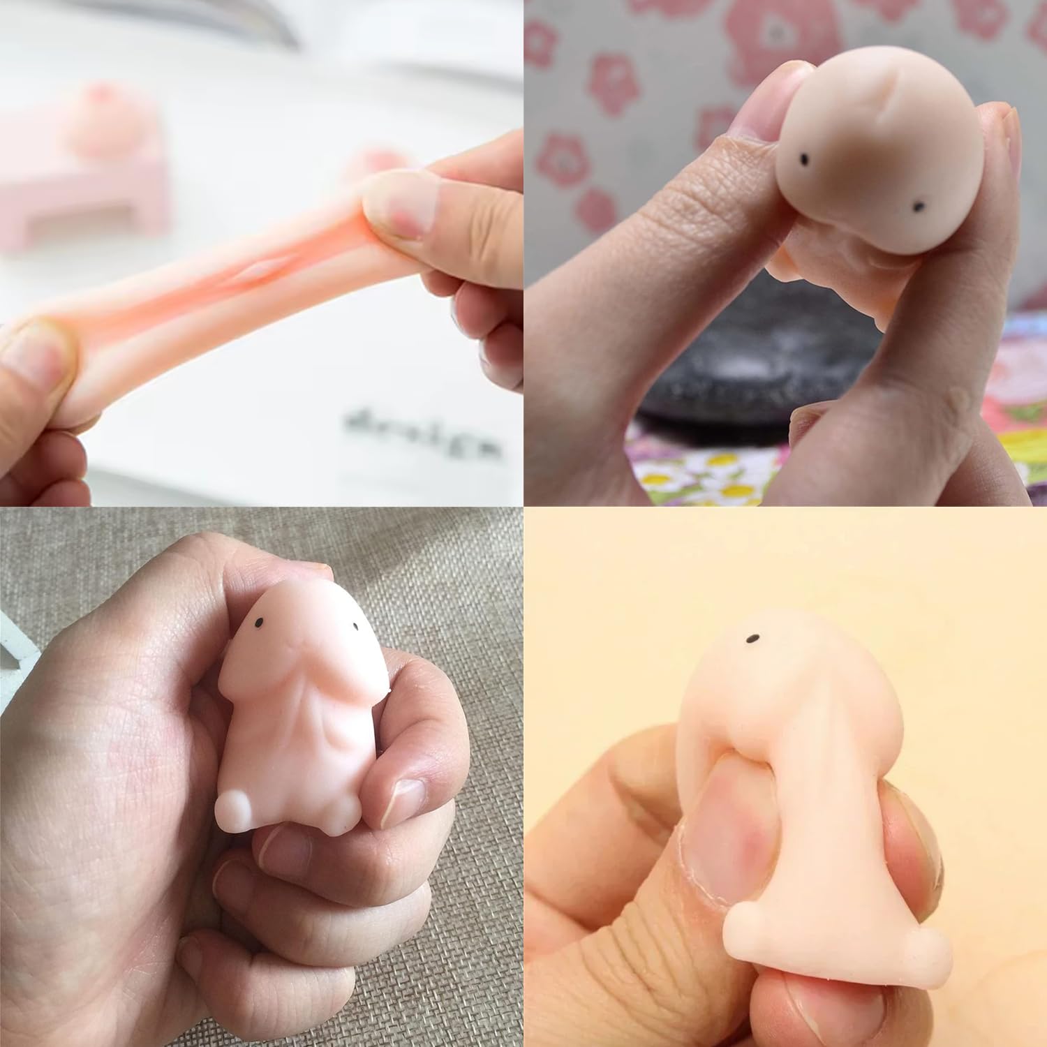 Mini Penis Adult Sex Toys,15Pcs Realistic Dildos Stress Relief Toy Couples Sex Toy for Men Women,Small Squishy Penis Shape Decompression Squeeze Toy for Relax Pressure, Sex Game Play Novelty Gag Gifts