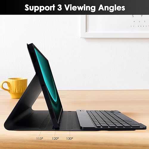 Miniatura 5 de LAMA Funda con teclado retroiluminado para Samsung Galaxy Tab 11 pulgadas S8 2022 (SM-X700X706)S7 2020 (SM-T870SM-T875SM-T878), funda de teclado