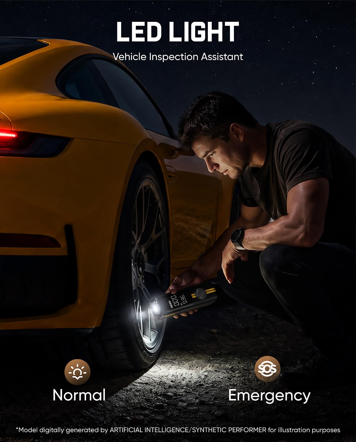 Fanttik X8 APEX™ 7800mAh Compresor Aire Portatil 12V, 10,3Bar/150PSI Inflador Coche Recargable Bomba, Inflado 2X Velocidad con Pantalla LCD, Inflador 5 Modos Para Coches, Bicicleta, Motos, Bolas