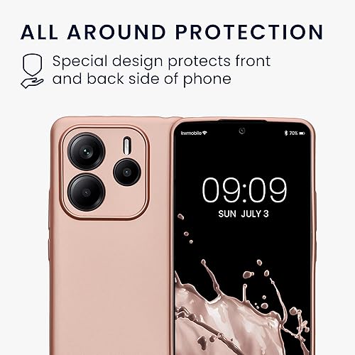 Vista 374 de kwmobile Funda compatible con Xiaomi Redmi Note 11 / Note 11S - Funda protectora de silicona TPU suave y delgada - Azul Báltico Azul (Baltic Blue)