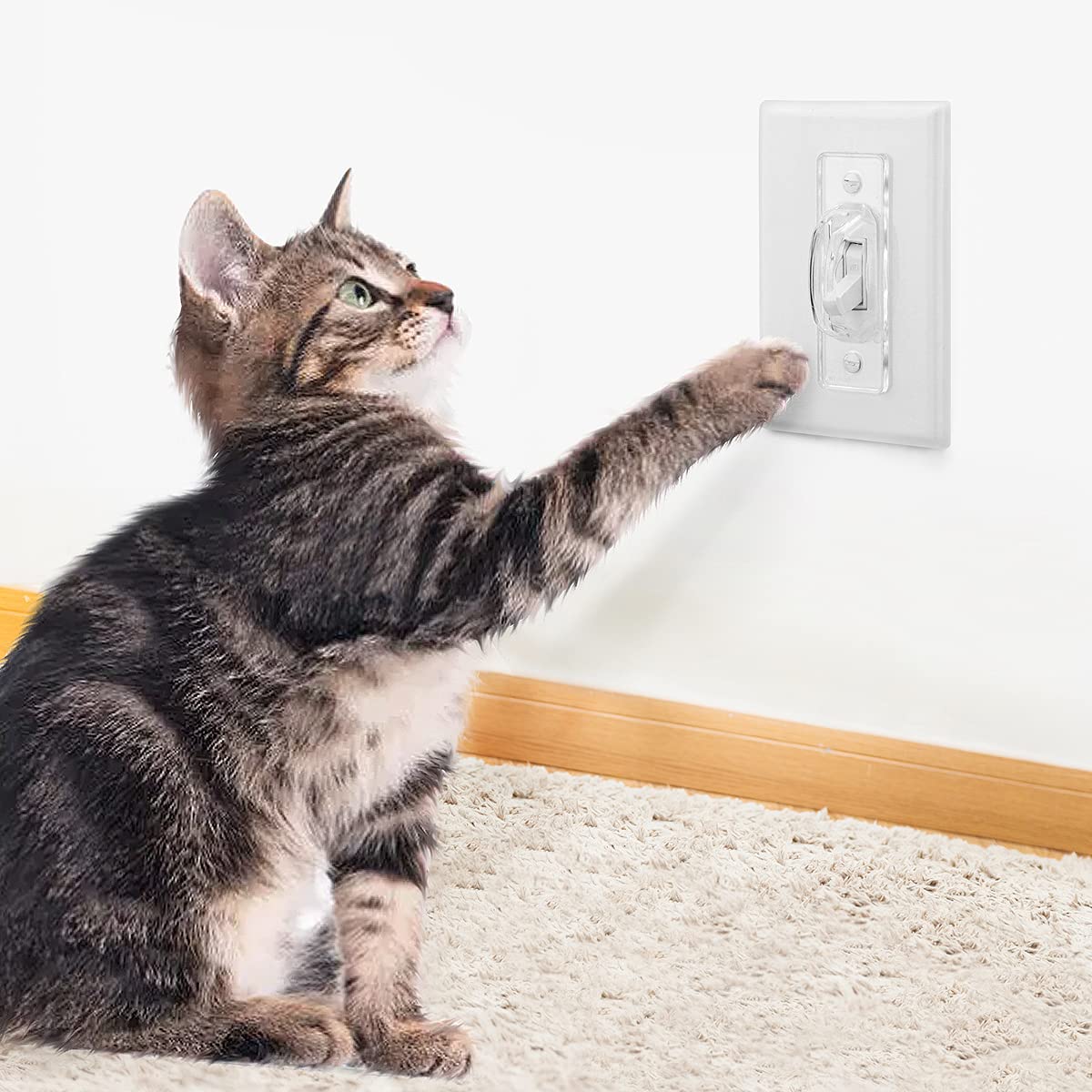 Light Switch Guard Cover, 6Pack Clear, Switch Cover Guard, Toggle Switch Cover, Light Switch Lock, Light Switch Blocker, Child Proof Light Switch Cover Guard