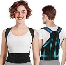 Poligono Posture Corrector Shoulders Back, Lumbar Support Posture Support Men Women, Straight Back Bust, Posture Corrector Belt, Adjustable Posture Correction Belt, L