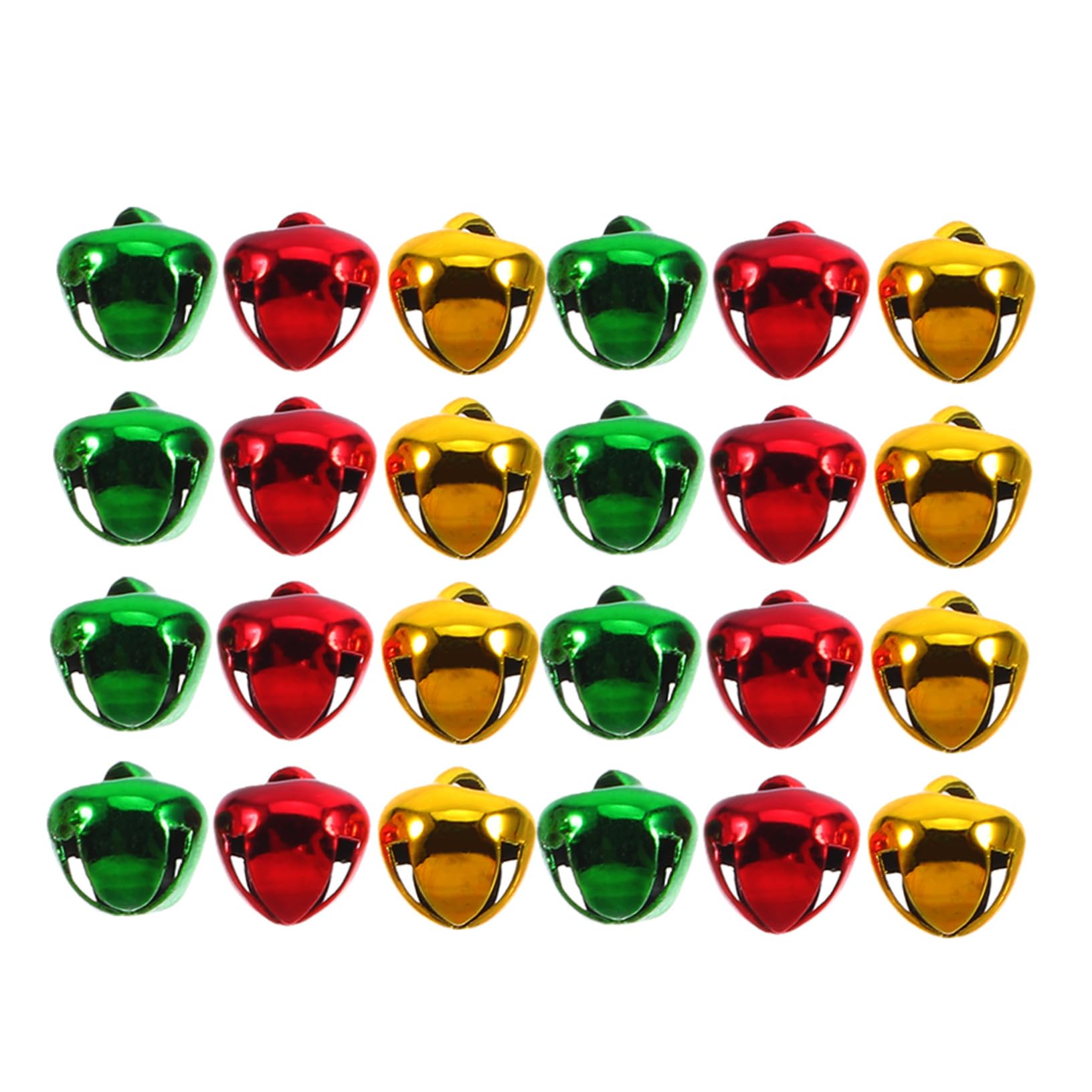 OSALADI 24pcs -Opening Bell Christmas Craft Bells Holiday Bells Decor Christmas Craft Supplies Bedside Decoration Pendant Bell Craft Small Bells Bell Hanging