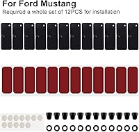 Vista 3 de Sunluway Accesorios de hardware de instalación de rejillas de ventana trasera, cinta de montaje de doble cara 3M para Ford Mustang Dodge Challenger