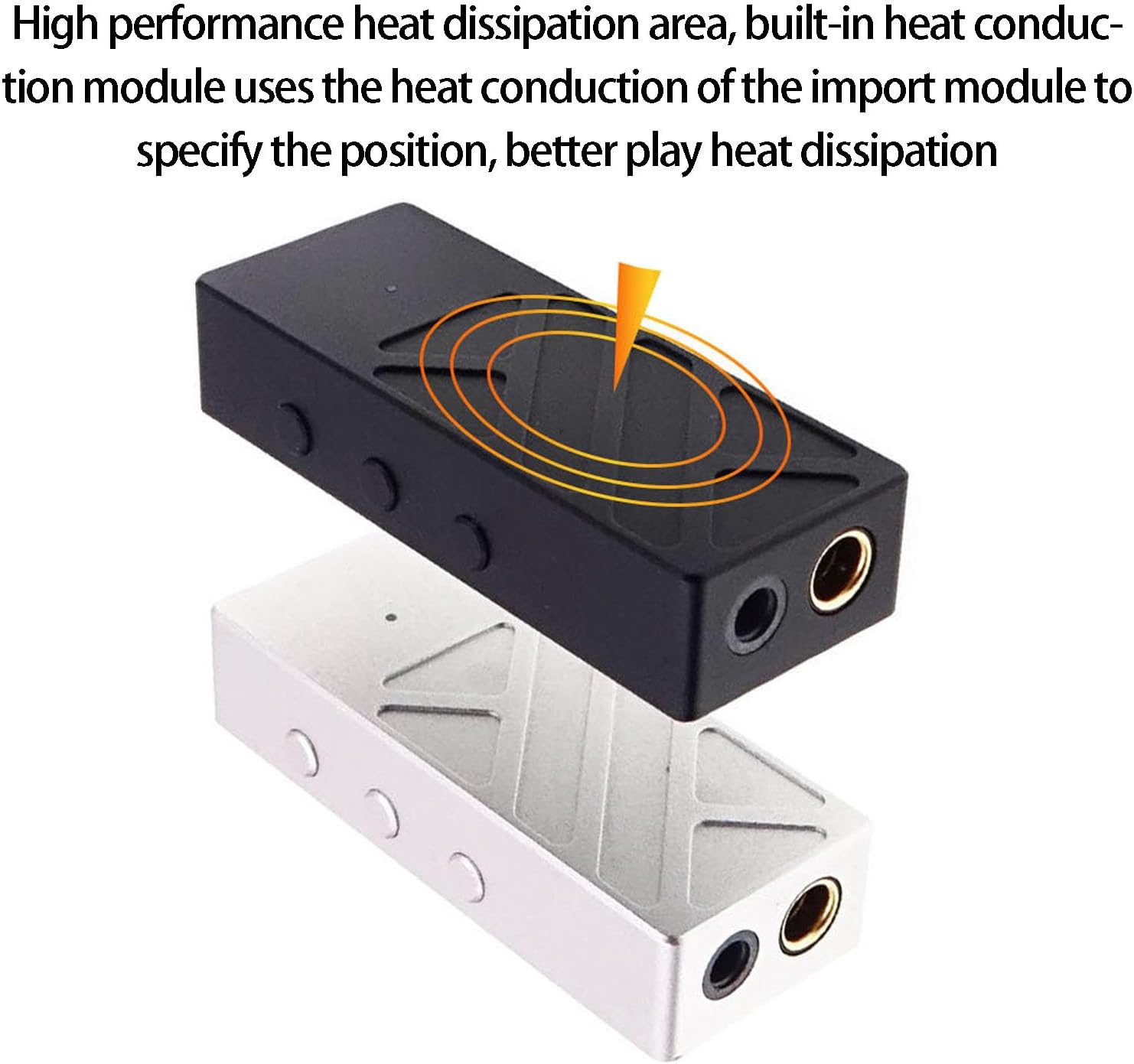Professional HiFi Type C Decoding Box Adapter Double Low Noise Power and 16-600Ohm Headphones Compatibility HiFi Sound Card