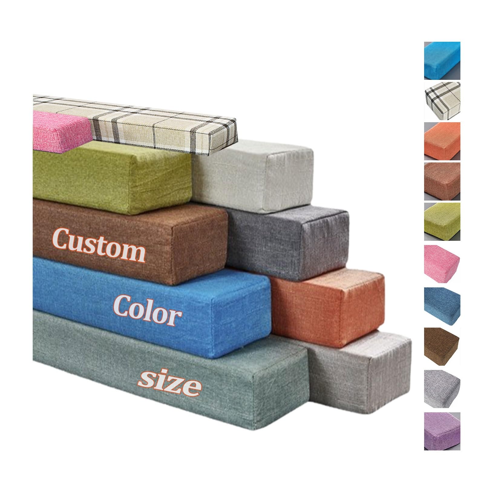 Custom Size Bed Gap Filler, Thick Mattress Gap Filler Extender, Personalised Bed Mattress Filler Close the Gap Between the Headboard Wall or footboard for Single/Double/King Bed with a Removable Cover