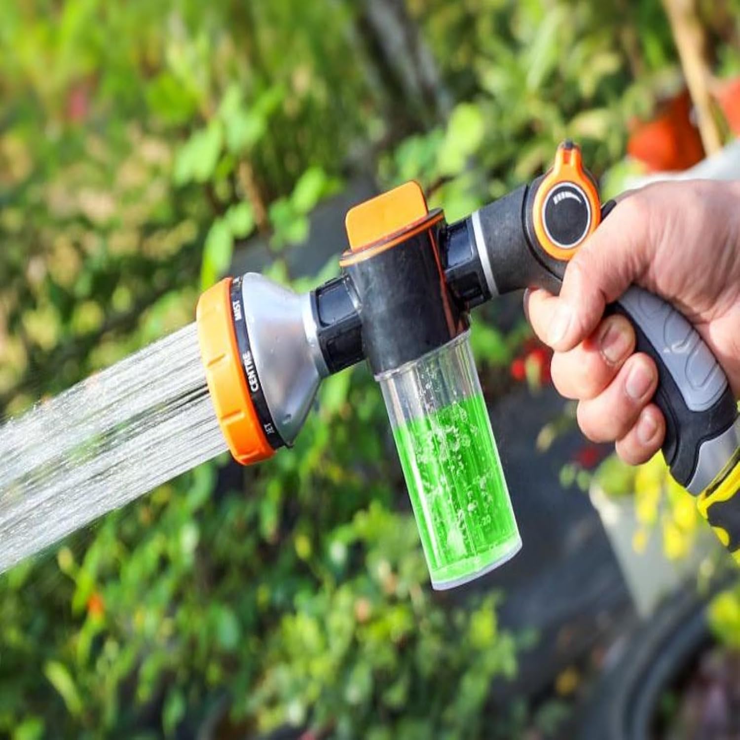Car Wash Hose Attachment,Multi-Function Garden Sprinkler, High-Pressure Foam Spray Gun Head, Car Wash and Watering Tool