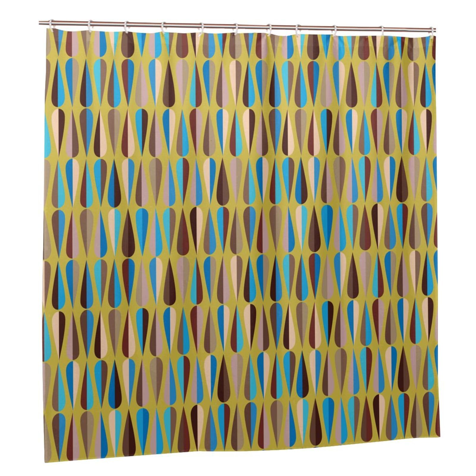 Rideau de douche rétro chic de haute qualité imprimé goutte tendance 183x183