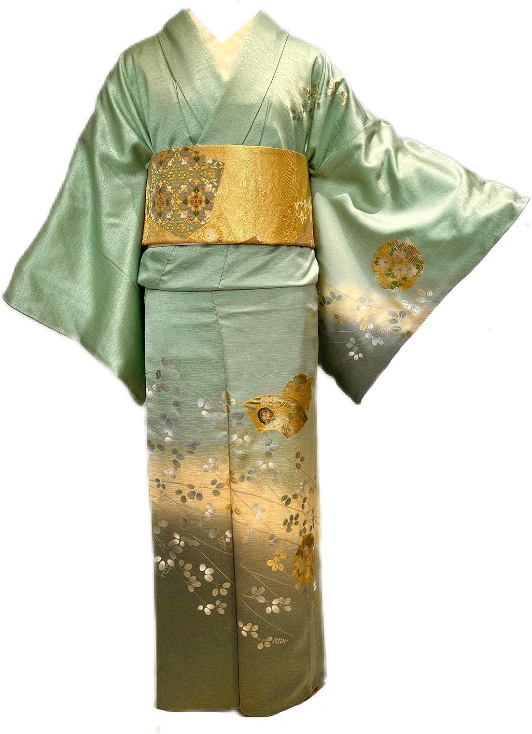 小紋　フルセット　着物　正絹　スモール　蝶と蔦　しつけ糸付き　G1 着物通販店 枠 - 袷（あわせ）の洗える着物｜Yahoo!ショッピング 小紋