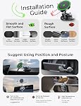 LISEN Support téléphonique sans fil pour chargeur de voiture, Qi2 25W Magsafe Car Mount Charger pour iPhone 17 Pro Accessoires Chargeur magnétique à aspiration sous vide de voiture 25W pour iPhone 17 16 15W pour iPhone 17e 15 14 13 12