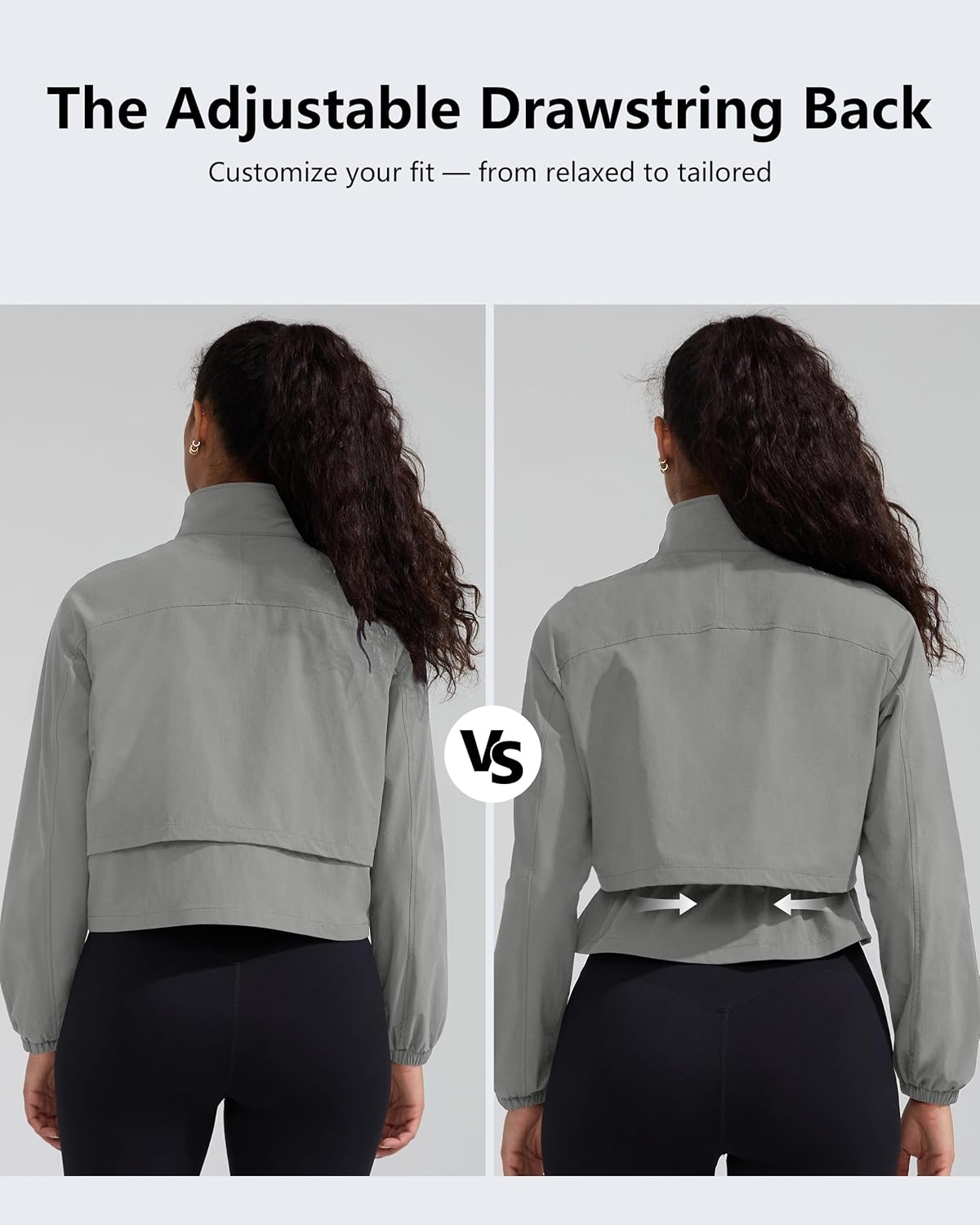 Workout Jackets for Women Lightweight Running Jackets Full Zip Yoga Athletic Clothes Slim Fit with Pockets - Image 2