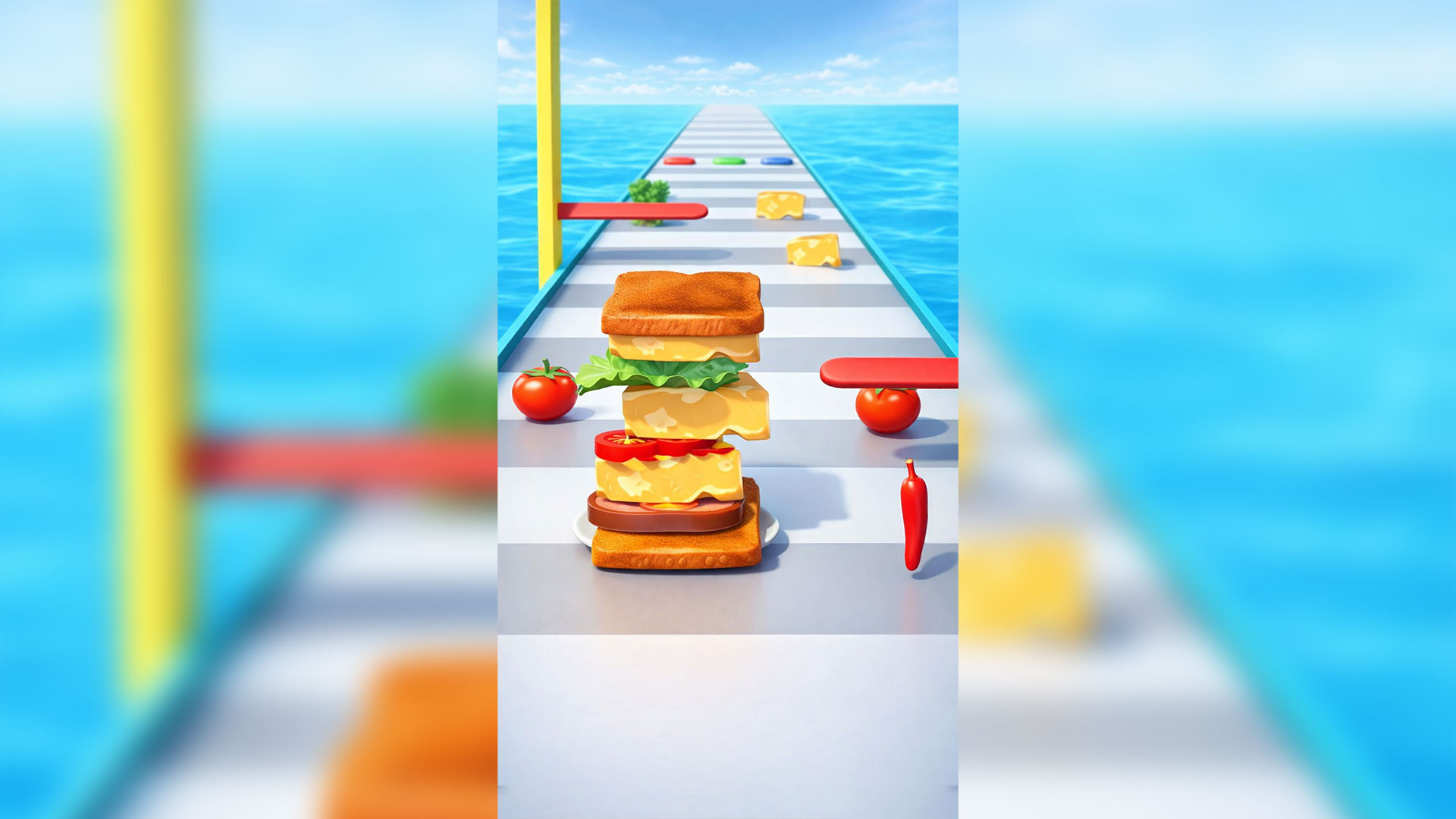 Idle Sandwich Fast Food Eat Runner Master Games 3D: Spicy Food ...