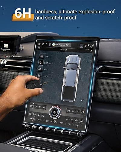 Miniatura 65 de Protector de pantalla para GMC Sierra 1500/2500HD/3500HD (AT4/AT4X/Denali/Denali Ultimate) Protector de pantalla táctil de 13.4 pulgadas y 12.3 Kit