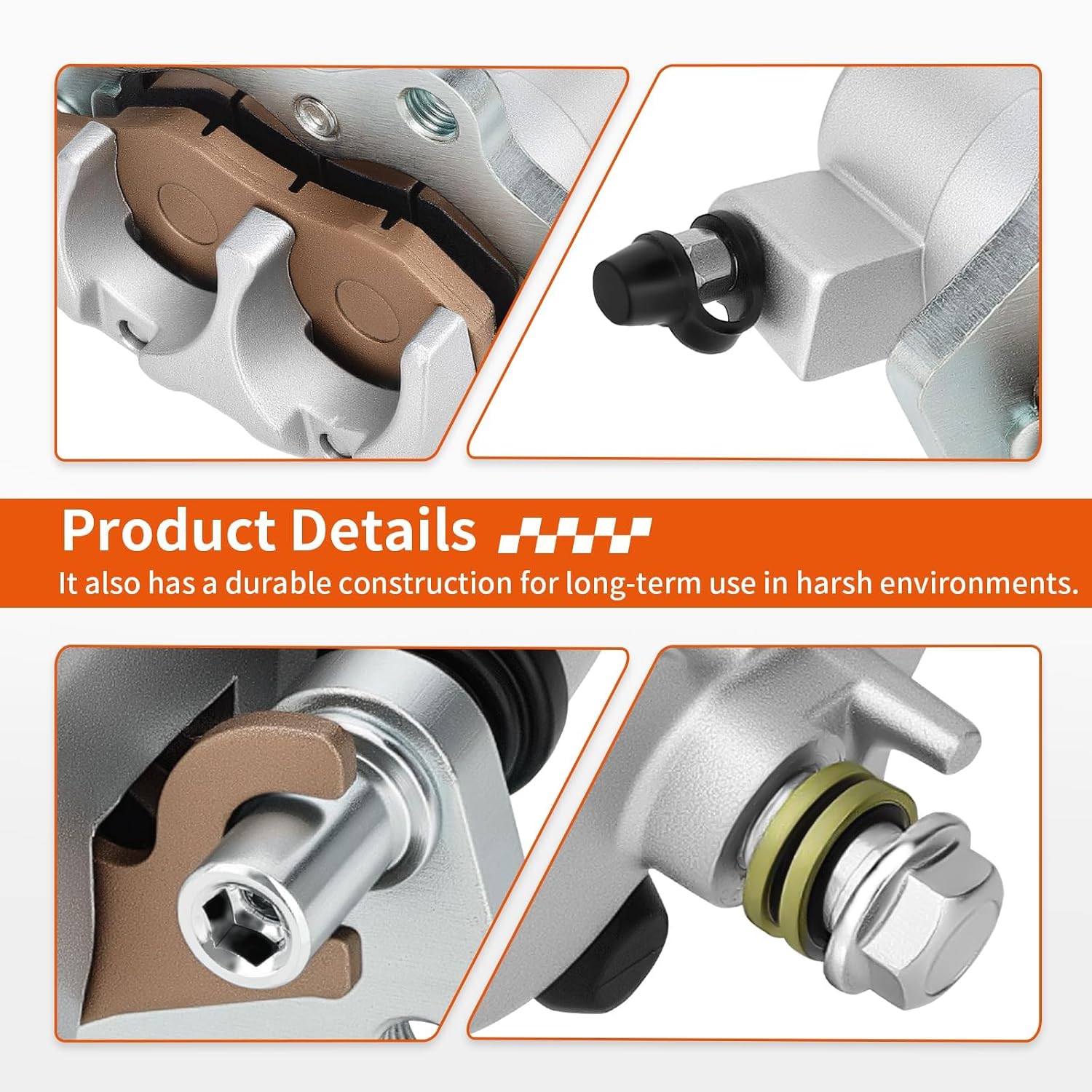 Front Left & Right Brake Caliper For Kawasaki Mule PRO-MX KAF700 2019-2024 43041-Y012-934 43041-Y011-934