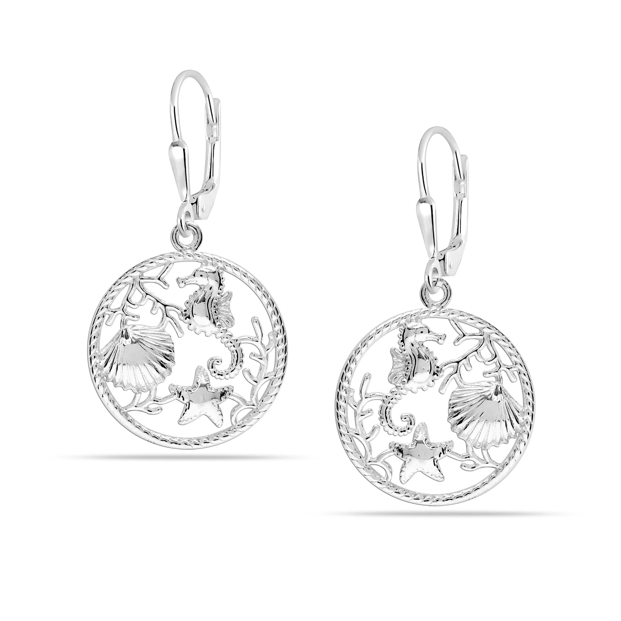 LeCalla Pendientes colgantes de plata de ley para mujer y niña, Plata, no conocido