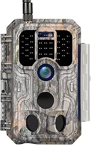 BlazeVideo 4G LTE 120° Mobile Wildlife Camera 32MP 1296P H.265 Mobile Phone Transmission with SIM Motion Sensor, IP 66 Waterproof Night Vision Wildlife Camera, 2.4 Inch LCD Display asin的图片