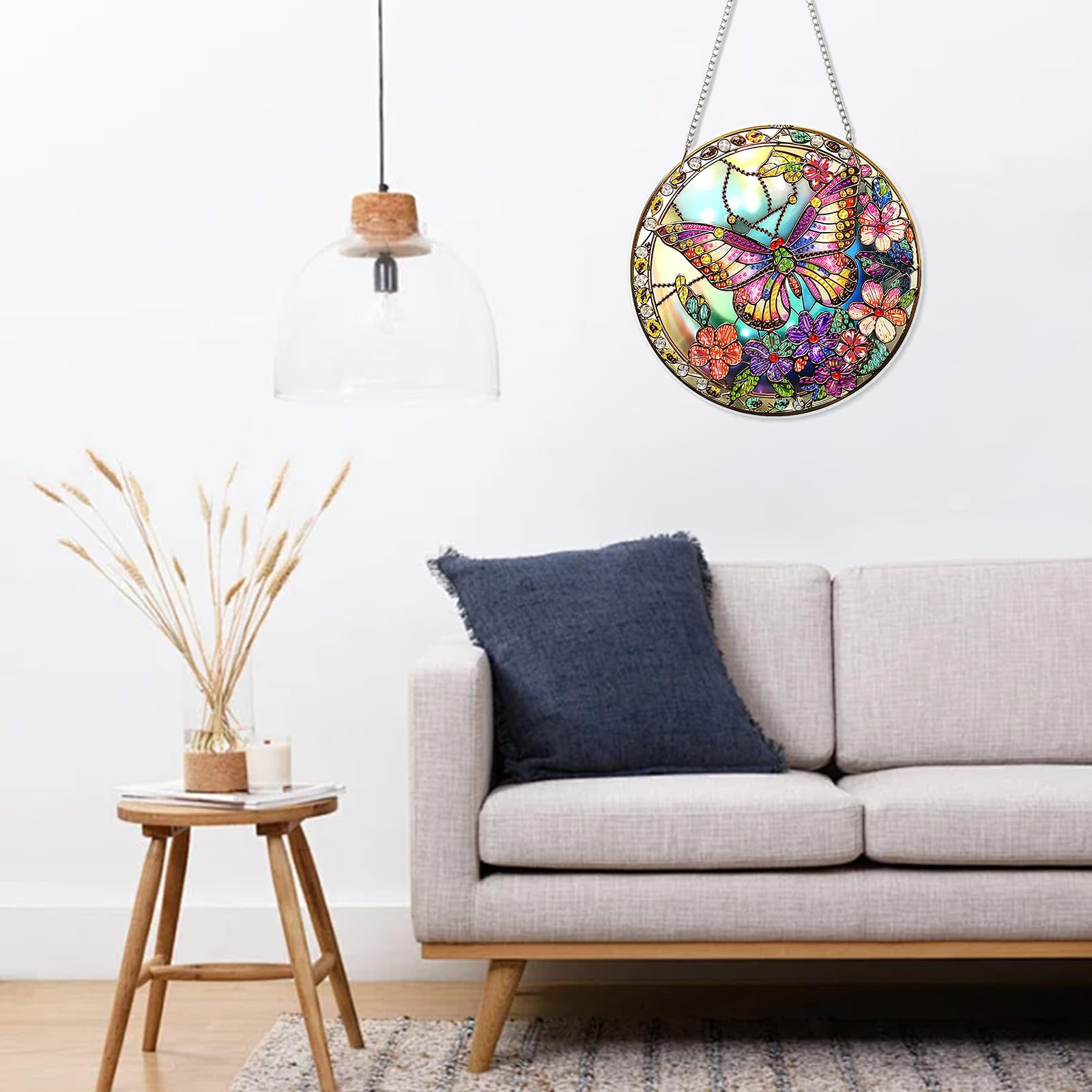 Lxmsja Bee Diamond Art Painting windgong voor tuin, doe-het-zelf
