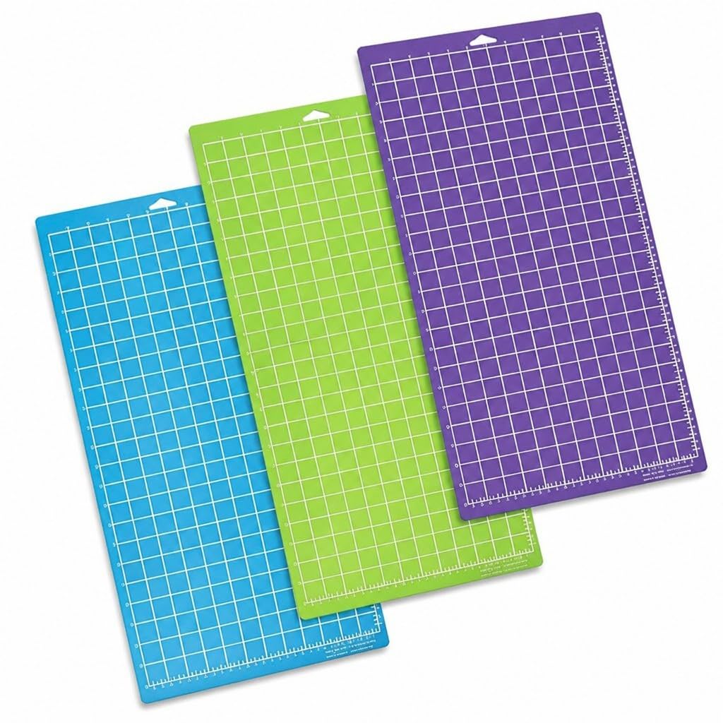 3 Pack Cutting Mat 12X24inch, Replacement Cutting Mat for Crafts, Self-Adhesive Cutting Mats Compatible with Cricut Maker/Explore Air 2 Accessories