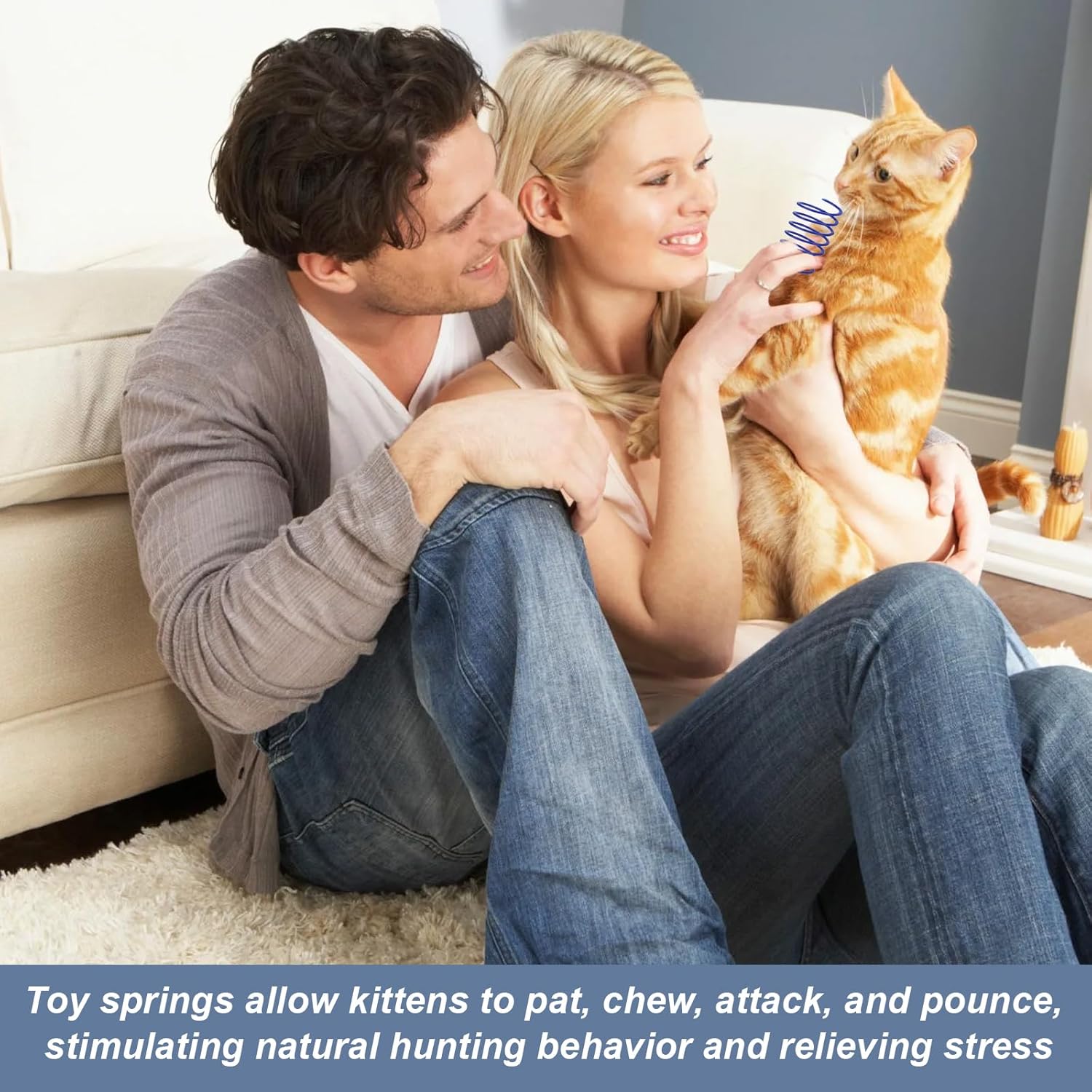 40 Pcs Colourful Cat Springs,Kitten Toys,Cat Spiral Toy,Durable Plastic Toys Springs for Bouncing Play Training Fun Gift 5 71MQQjOWJTL. AC SL1500