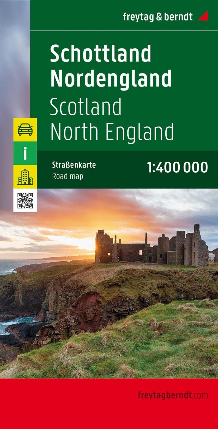 Scotland and Northern England Road Map (Freytag & Berndt Road Map): Wegenkaart 1:400 000: Wegenkaart Schaal 1 : 400.000 (F&B Wegenkaarten)
