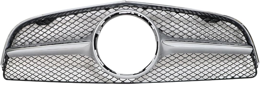 SecosAutoparts Upper Grille Front Compatible with Mercedes-Benz E Class E550 E400 E350 2014 2015 2016 2017 Replace# 20788031839982