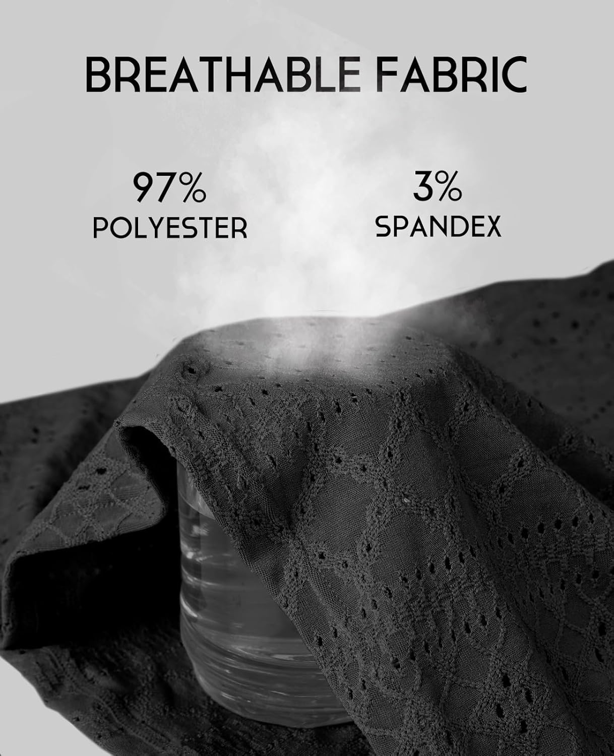 V FOR CITY Women Tank Tops with Built in Bras Flowy Eyelet Embroidery Sleeveless Top Pleated Scoop Neck Work Cami Shirts - Image 5